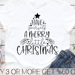 Árvore de Natal SVG, Tenha um Feliz Natal SVG, Feliz Natal SVG, Arquivos SVG para Cricut, Downloads de Designs de Sublimação