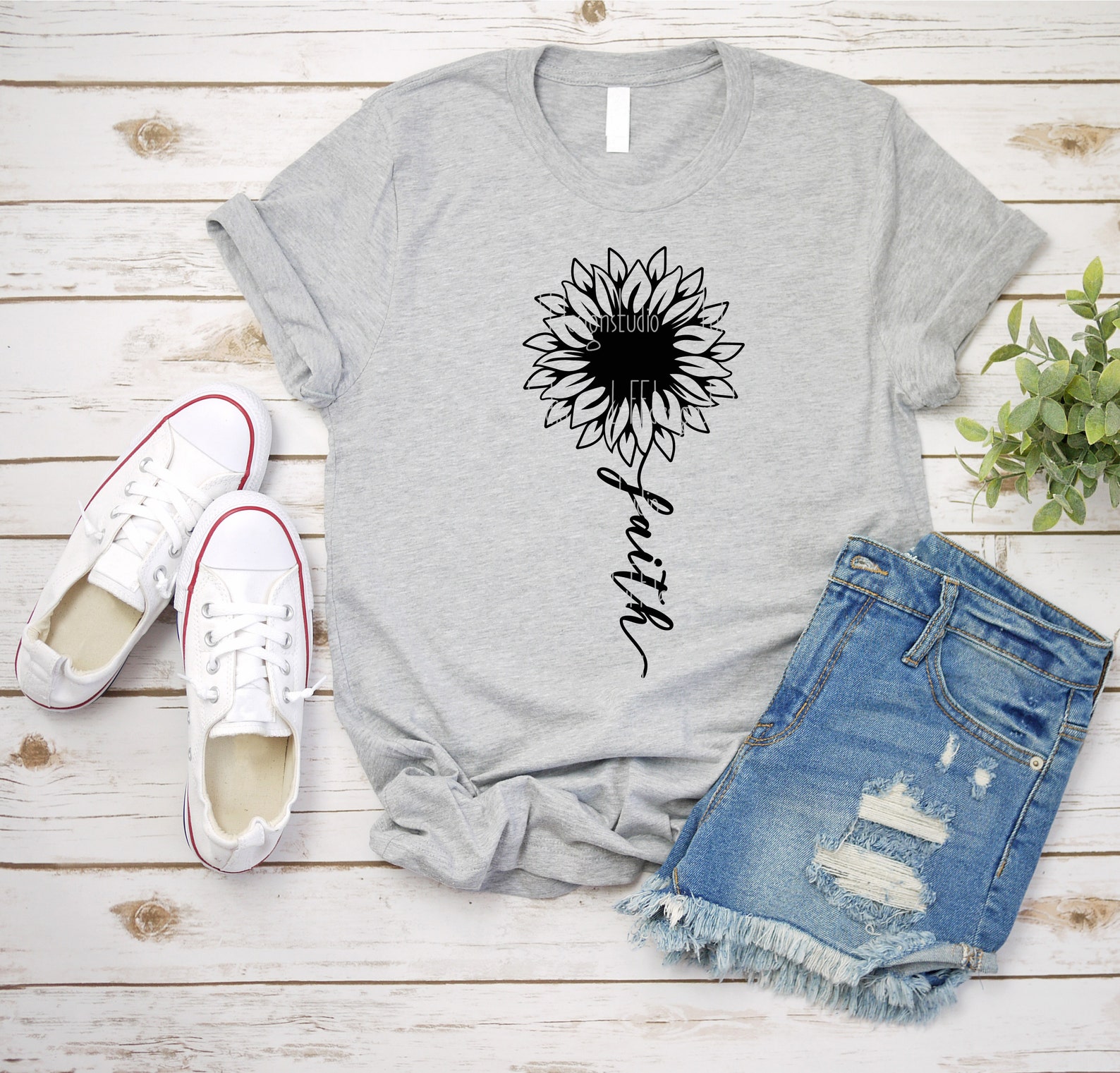 Faith Sunflower SVG Sunflower PNG Faith SVG Believe Shirt | Etsy