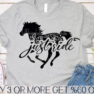 Floral Horse SVG, Cowgirl SVG, Country Girl SVG, Western Svg, Rodeo Svg, Wildflower, Png, Svg File For Cricut, Sublimation Designs Downloads