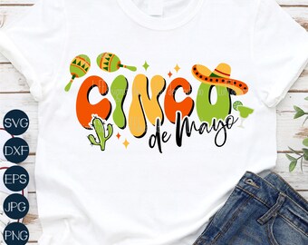 Cinco de Mayo SVG, Fiesta SVG, SVG mexicano, México Svg, PNG, Archivos SVG populares para Cricut, Descargas de diseños de sublimación