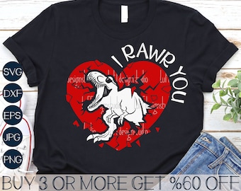 Dinosaur Valentine SVG, Boys Valentine SVG, Kids Valentine SVG, Valentines Png, Dino Svg, Svg File For Cricut, Sublimation Designs Downloads