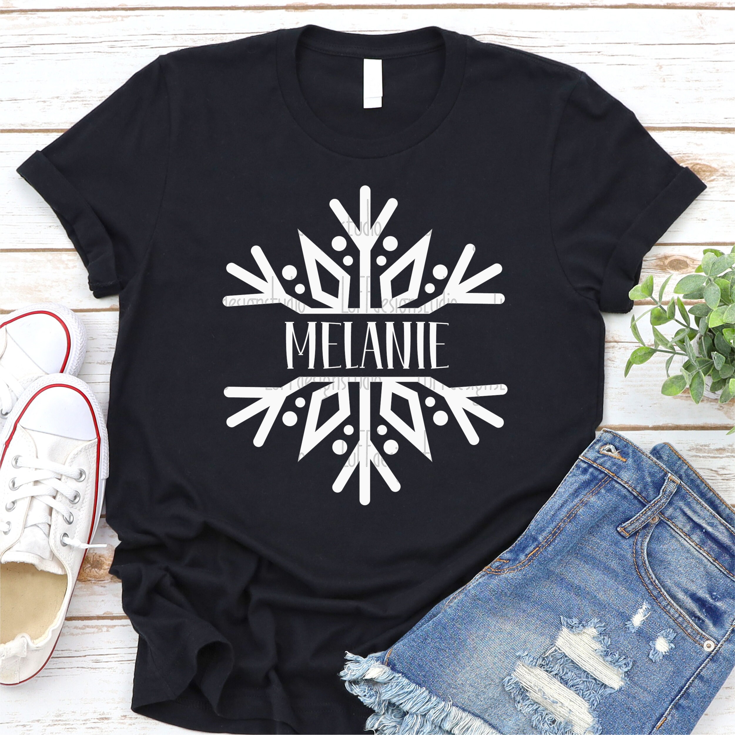 Split Snowflake SVG, Snowflake Monogram SVG, Winter SVG, Personalized ...