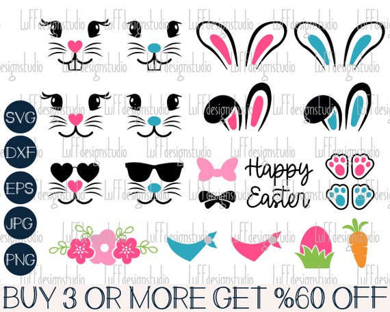 Oreilles de lapin Svg, Oreilles de lapin mignon Svg, Lapin lapin Svg,  Pâques Svg, Png, Dxf -  France