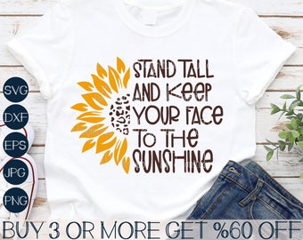 Girasole SVG, Clipart di girasole, Citazione SVG, Estate SVG, Girasole Png, Dxf, File Svg per Cricut, Silhouette, Download di disegni per sublimazione