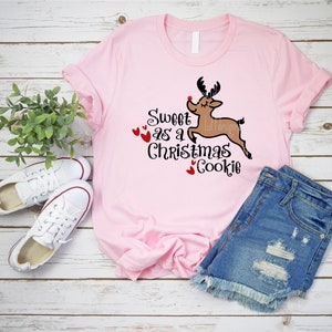 Ren SVG, Barn Jul SVG, Söt Som En Julkaka SVG, Rolig T-shirt Svg, Png, Svg-filer för Cricut, Sublimeringsdesign Nedladdningar bild 4