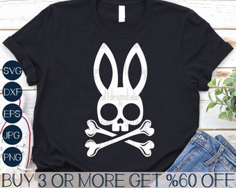 Skeleton Bunny SVG, Funny Easter SVG, Adult Easter SVG, Bunny Skull Svg, Sarcastic Svg, Png, File For Cricut, Sublimation Designs Downloads