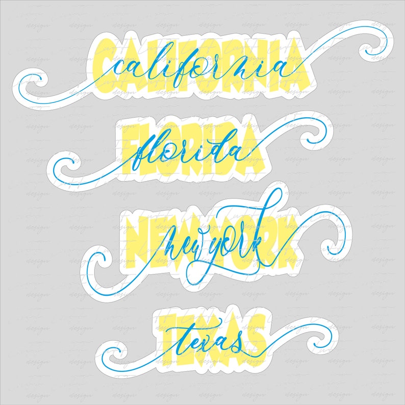 Download Florida Svg Texas Svg California Svg New York City Svg Etsy