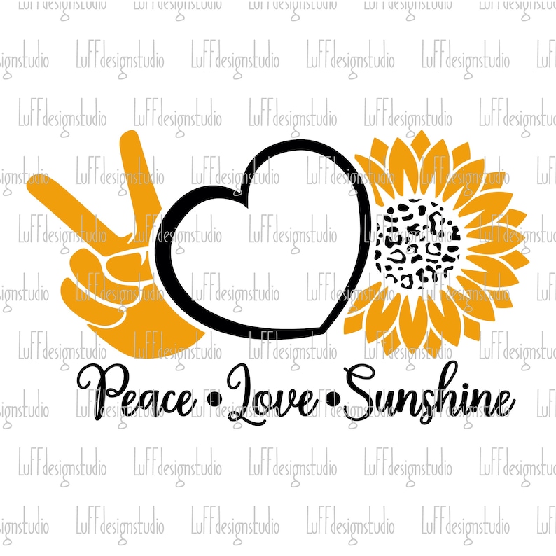 Download Peace Love Sunshine SVG Sunflower SVG Sunflower PNG You ...