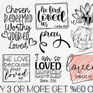 Religious SVG Bundle, Christian SVG, Bible Verse Svg, Inspirational Svg, Scripture Svg, Png, Files For Cricut, Sublimation Designs Downloads