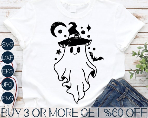 Witchy Ghost SVG: Funny Halloween Cricut Files (Digital Download)