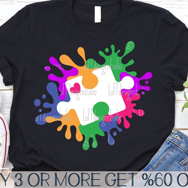 Autism Paint Splatter Png - Etsy