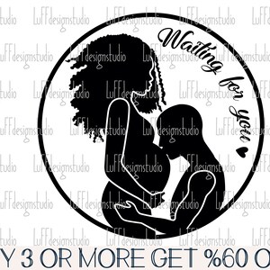 Black Mom SVG, Maternidade SVG, Gravidez SVG, Pai Svg, Mulher Afro Svg, Png, Arquivos Svg para Cricut, Silhueta, Downloads de Designs de Sublimação