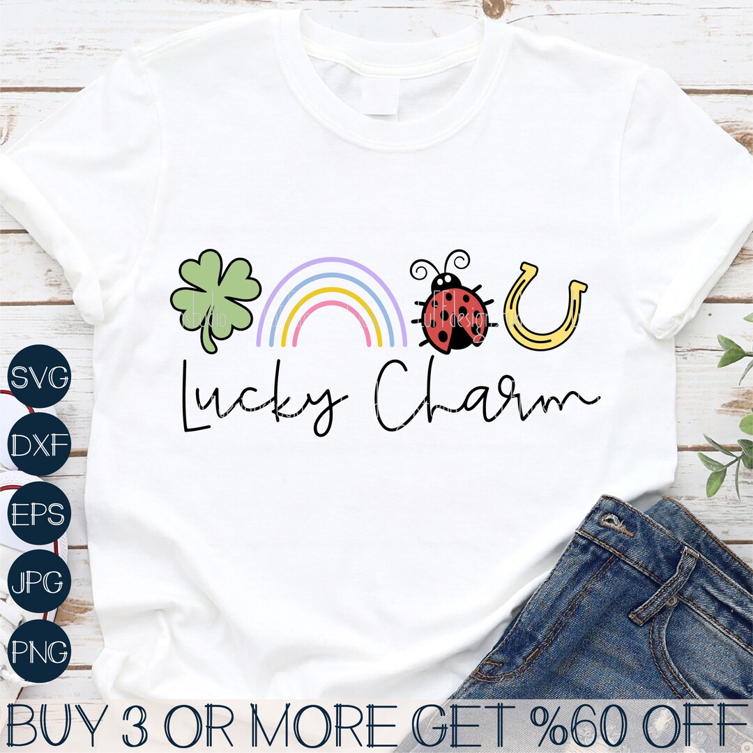 Lucky Charm SVG, St Patricks Day SVG, Shamrock SVG, Kids Saint Patricks ...