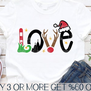 Weihnachtsliebe SVG, Weihnachts-Shirt SVG, Weihnachten PNG, beliebte zwar, Frohe Weihnachten-Svg-Dateien für Cricut, Sublimation Designs Downloads