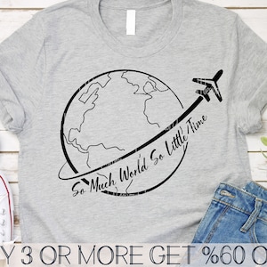 Voyageur du monde SVG, SVG aventure, voyage SVG, voyage, avion, vol, Png, fichiers pour Cricut, Silhouette, téléchargements de motifs par sublimation