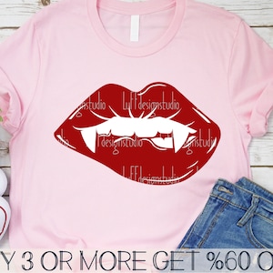 Vampire Lips SVG, Halloween SVG, Dripping Lips SVG, Gothic Svg, Bloody Lips Png, Dxf, Svg Files for Cricut, Sublimation Designs Downloads