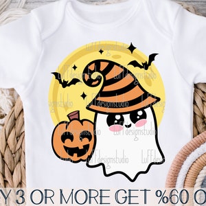 Baby Halloween SVG, Mädchen süßer Geist SVG, Jungen Boo SVG, Kürbis SVG, Gruselige Saison Png, Dateien für Cricut, Sublimation Designs Downloads