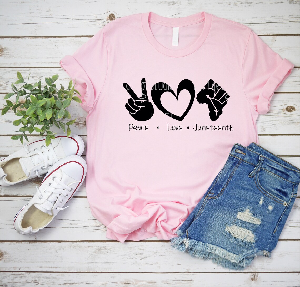 Download Peace Love Juneteenth SVG Fist SVG Black History SVG | Etsy