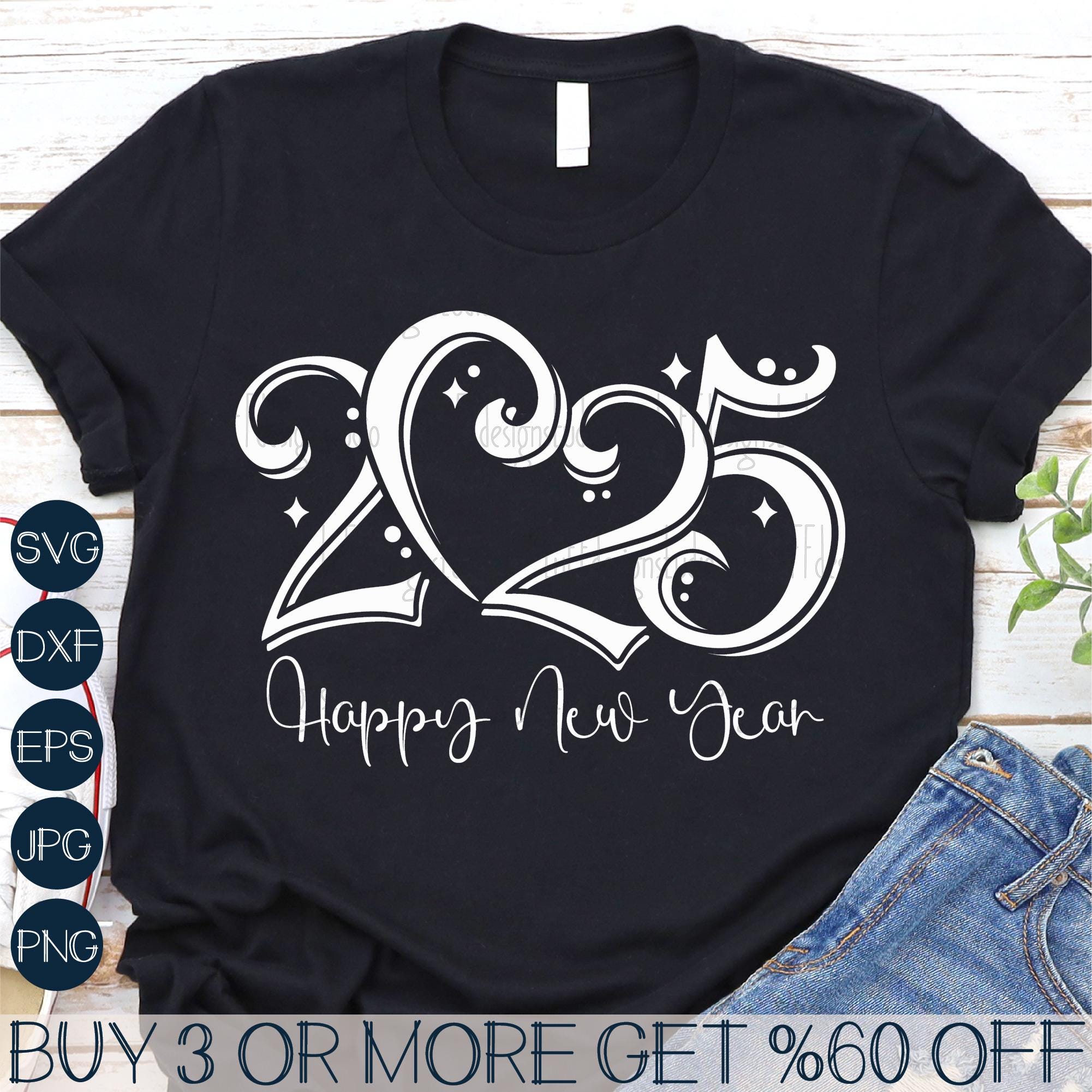 2025 SVG, New Years SVG, Happy New Year SVG, Christmas Svg, Popular Svg, Png, Files for Cricut, Sublimation Designs Downloads