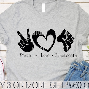 Juni, Faust SVG, schwarze Geschichte SVG, Peace Liebe Juni, Shirt svg, png, svg-Dateien für Cricut, Sublimation Designs Downloads