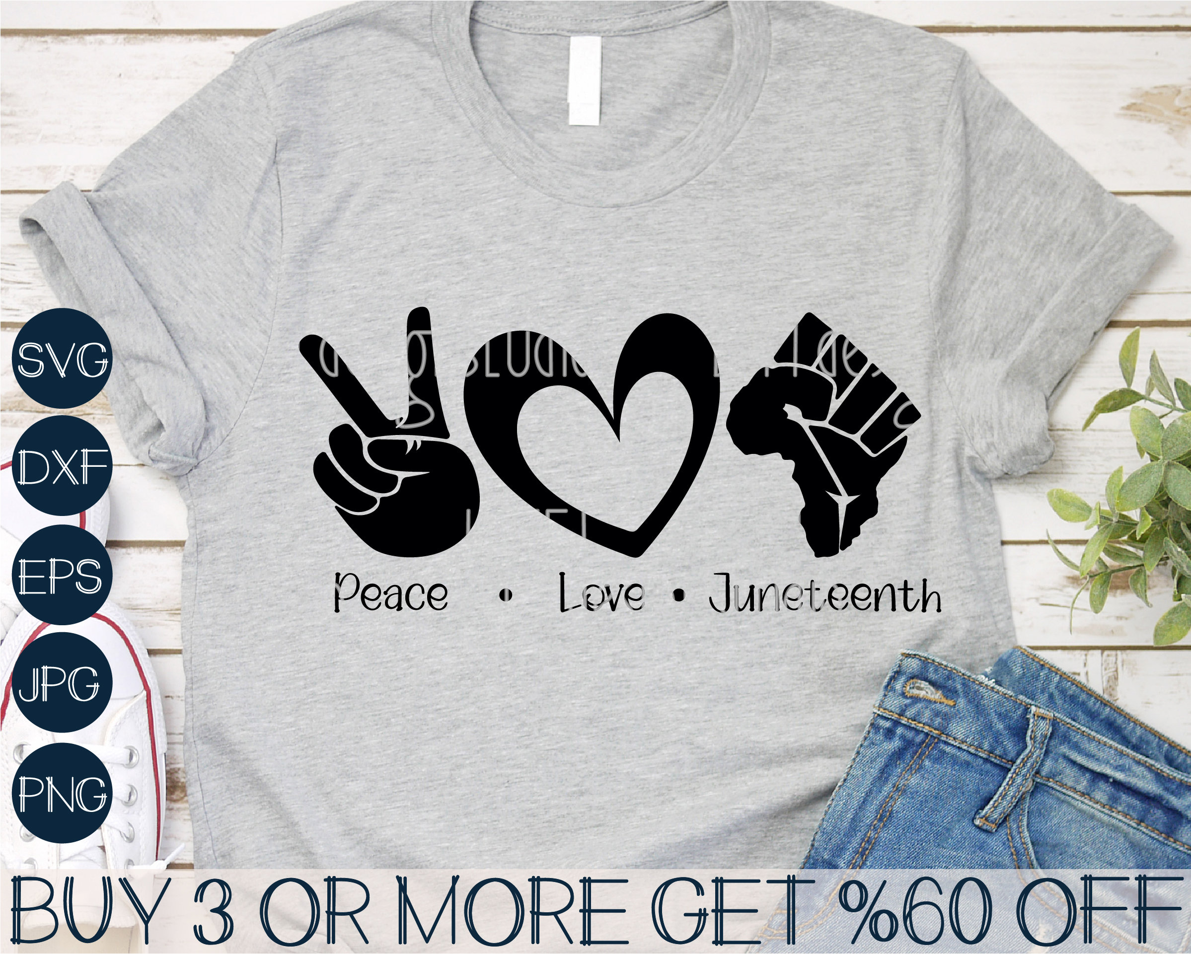 Download Peace Love Juneteenth SVG Fist SVG Black History SVG | Etsy