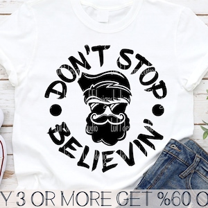 Don&#39;t Stop Believing SVG, Funny Christmas SVG, Santa SVG, Adult Christmas Shirt Svg, Png, Svg File For Cricut, Sublimation Designs Downloads