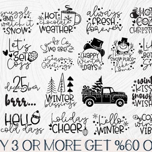 Weihnachten SVG Bundle, Winter SVG, lustige Weihnachten SVG, Weihnachts Sprüche SVG, Weihnachts Zitate Png für Cricut, Sublimation Design Downloads