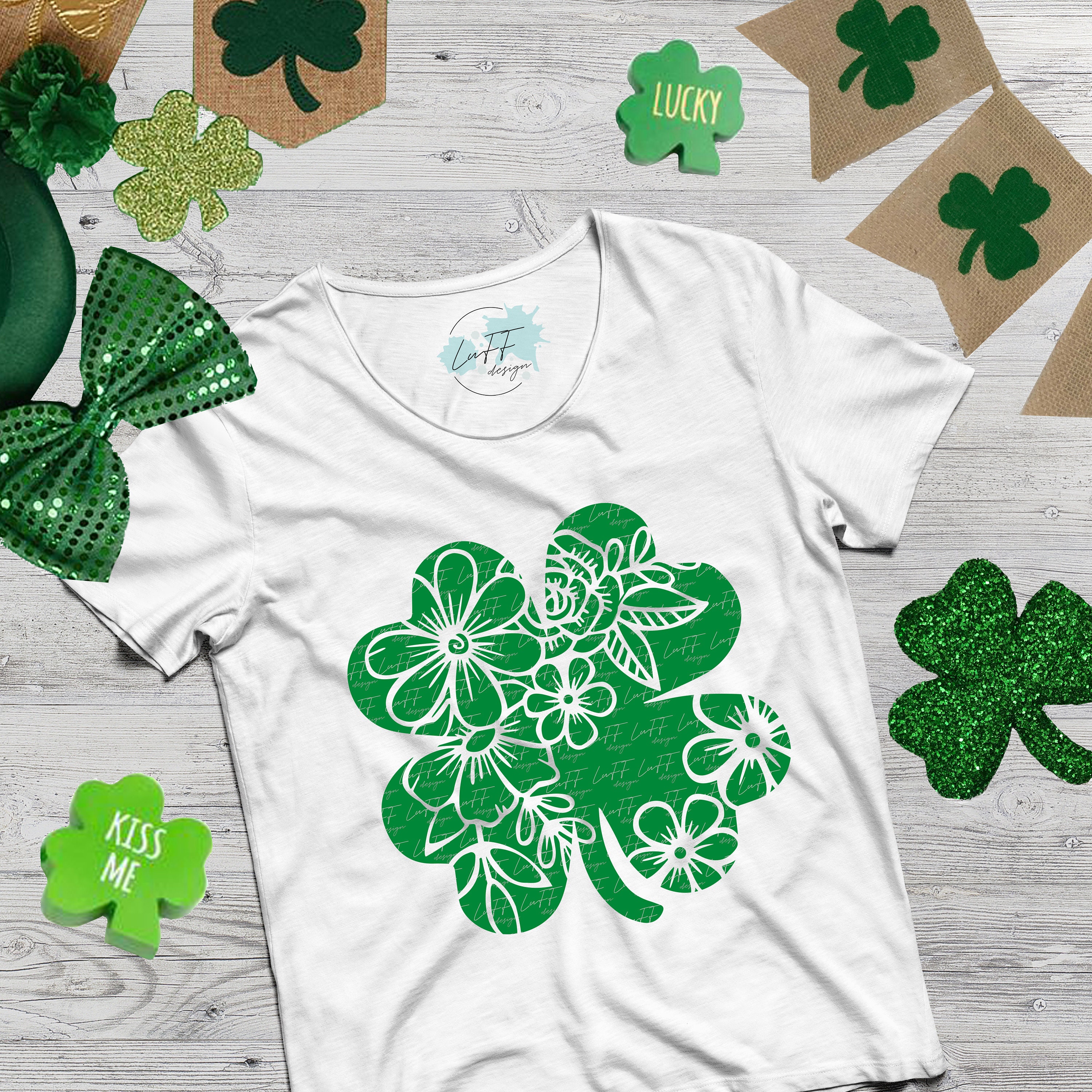 Shamrock SVG, St Patricks Day SVG, Clover SVG, Lucky Svg, Girls St ...