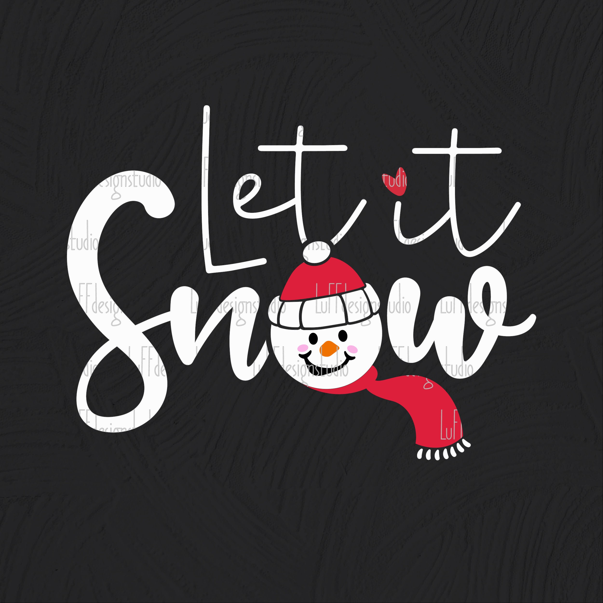 Let It Snow SVG Winter SVG Snowman SVG Christmas Svg Hello - Etsy