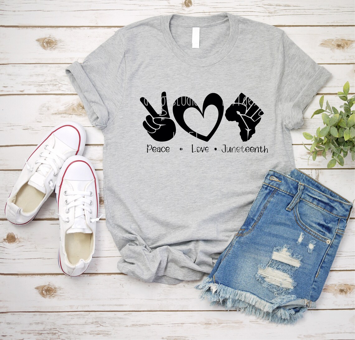 Free Free 345 Juneteenth Celebration Peace Love Juneteenth Svg SVG PNG EPS DXF File