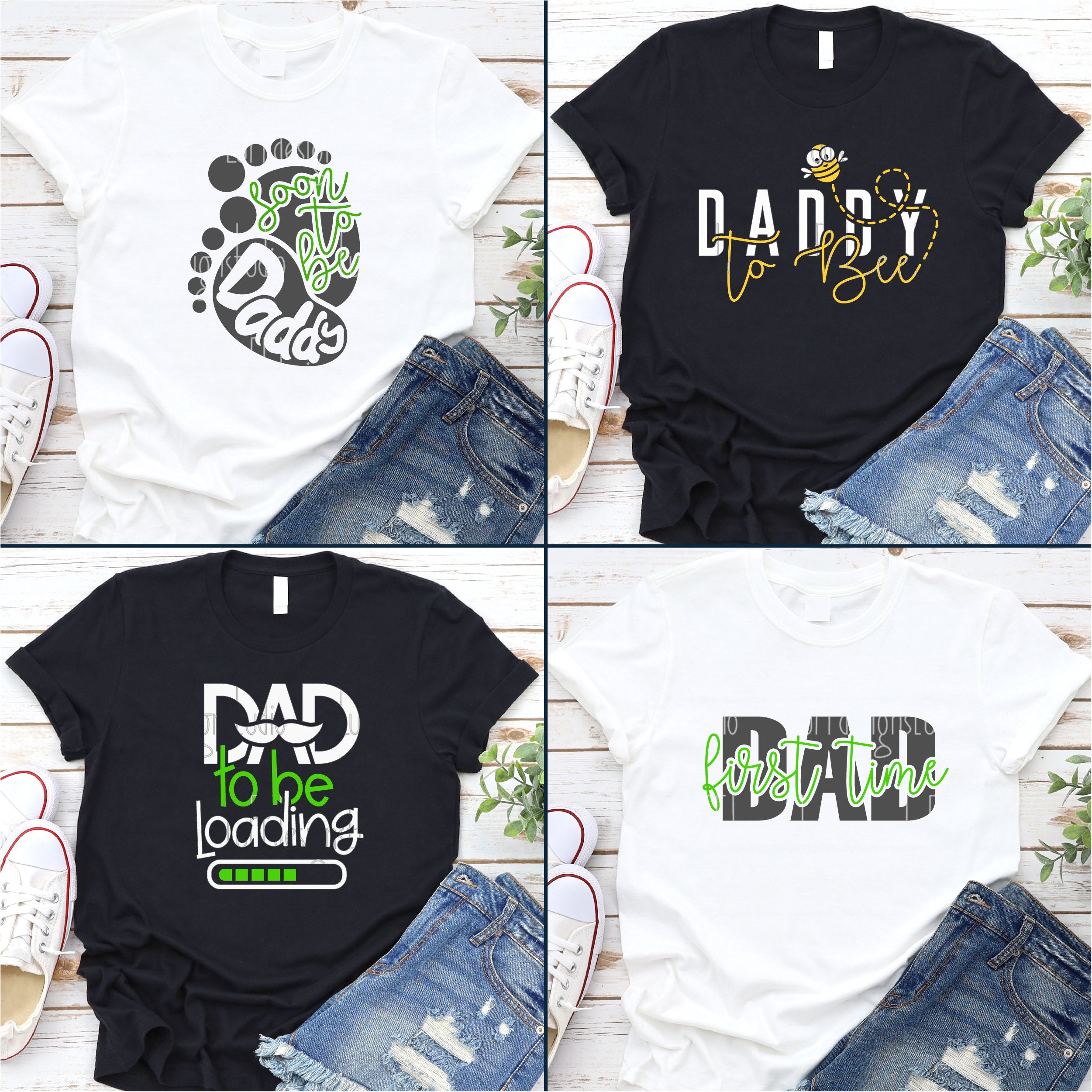 New Dad SVG Bundle, Funny Fathers Day SVG, Dad to Be Loading Svg, Daddy ...