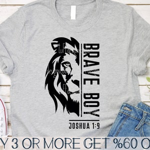 Brave Boy SVG, Pascua cristiana SVG, SVG religioso, Versículo bíblico Svg, Escritura Svg, Png, Archivos Svg para Cricut, Descargas de diseños de sublimación