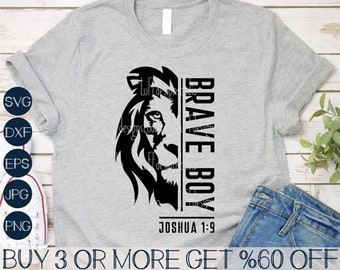 Brave Boy SVG, Christian Easter SVG, Religious SVG, Bible Verse Svg, Scripture Svg, Png, Svg Files For Cricut, Sublimation Designs Downloads