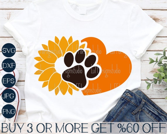 Download Sunflower SVG Dog Mom SVG Paw SVG Cat Mom Svg Dog Paw | Etsy