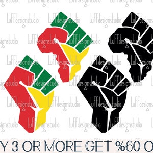 Juneteenth Svg, Africa Fist SVG, Black History SVG, Black Power, Black Lives Matter, Png, Files For Cricut, Sublimation Designs Downloads