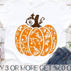 Kürbis SVG, Herbst SVG, Swirly Kürbis SVG, Halloween Kunst, Thanksgiving, Muster, Png, Dateien für Cricut, Sublimation Design Downloads
