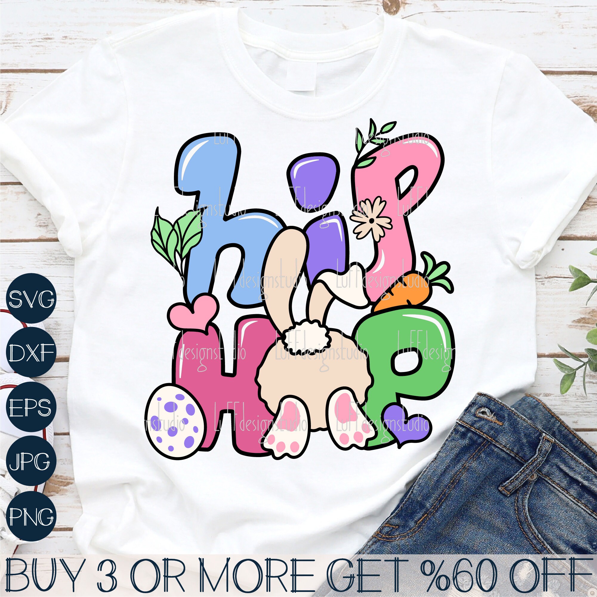 Funny Easter SVG, Hip Hop SVG, Easter Bunny SVG, Happy Easter Png, Kids, Boys, Girls Svg Files For Cricut, Sublimation Designs Downloads