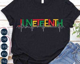 Juneteenth SVG, 1865 Juneteenth PNG, Black History SVG, Heartbeat Svg, Popular Svg Files For Cricut, Sublimation Designs Downloads