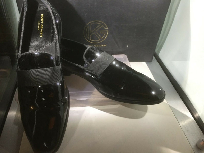 kurt geiger black patent shoes