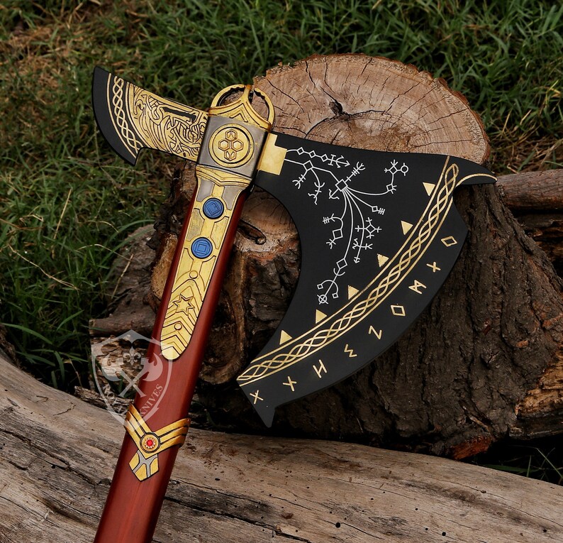 God of War Axe Leviathan Axe Cosplay Viking Axe Handmade Kratos Axe Viking Ax Battle