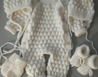 baby elvis knitted jumpsuit