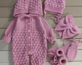 knitted baby suit