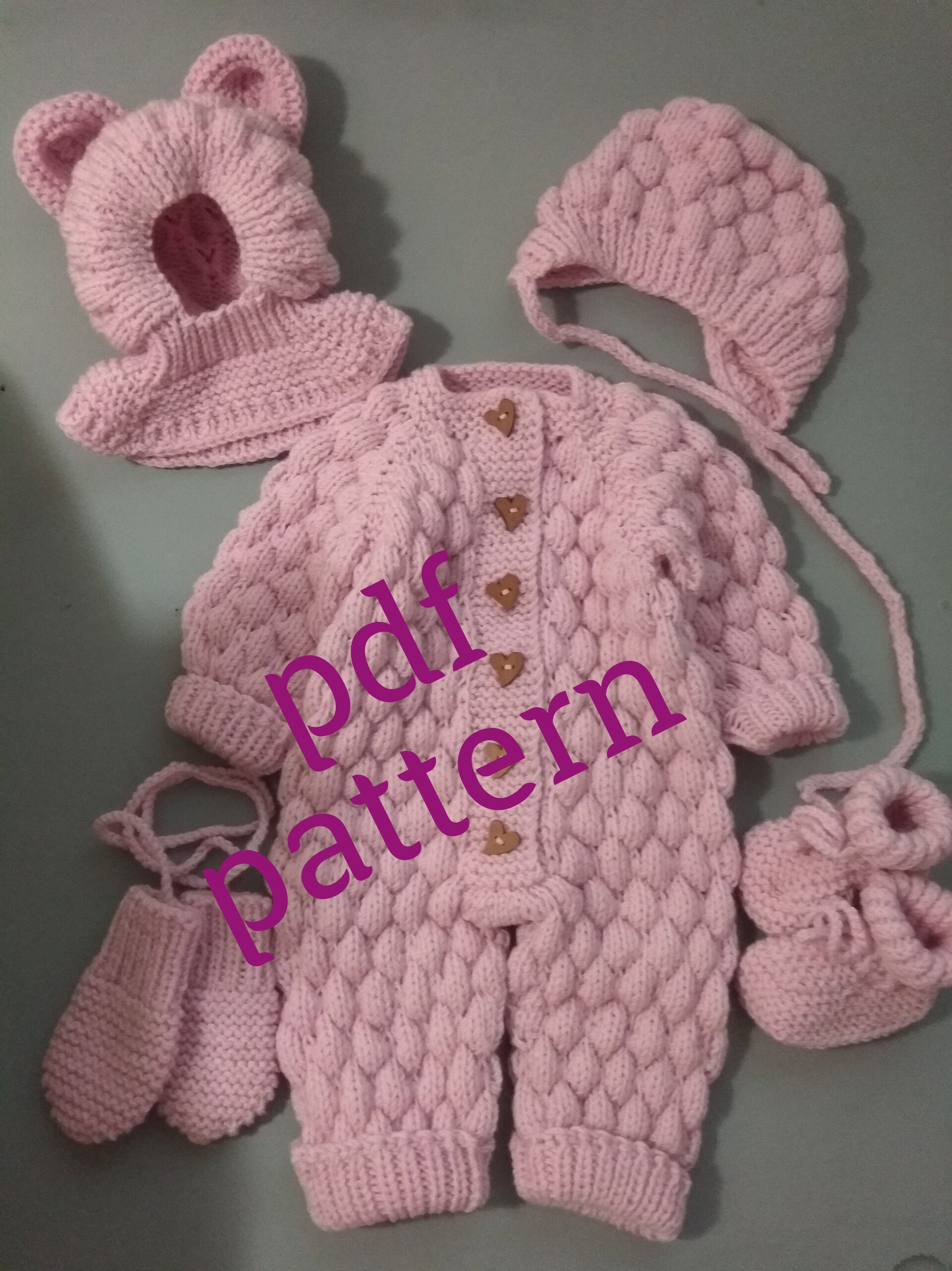 Knitting pattern for baby jumpsuit knitted baby jumpsuit Etsy