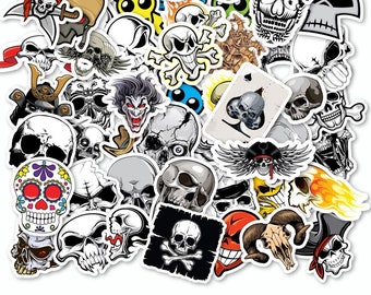 Collections Skulls 9 packs of 50pcs each Decals Stickers rock’n’roll vampire passion monster DPSBU