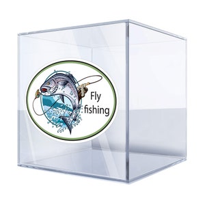 Decal Sticker Fly Fishing Angling Sport Outdoor Nature Rod Reel Stream Trout Salmon LIMMF