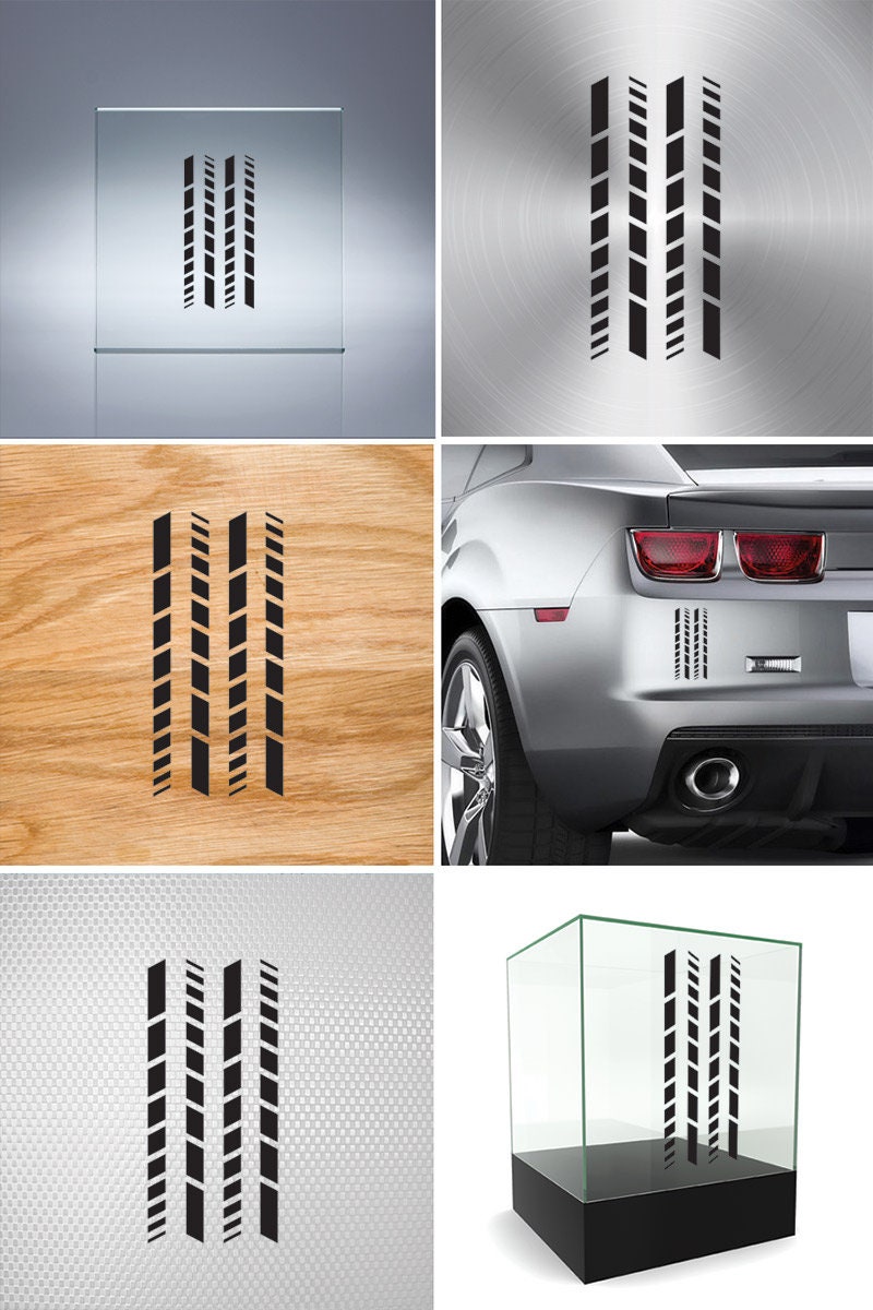 Treadstone Performance Sticker Tire Tread Vinyl Sticker – Bold Black Tread Design Decal Speed Race ...