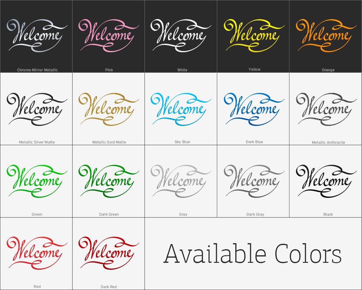 Decal Sticker Welcome Sign Tavern Bar Brunch Chef Cafe Delicious Food ...