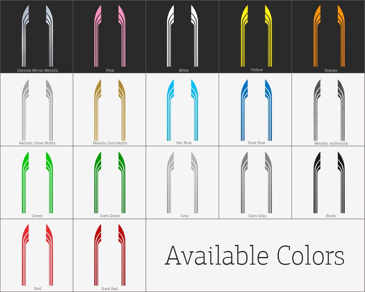 Stickers Decal Tribal Racing Design Decoration Motorbike Rac Blue (4 X 1.13 Inches