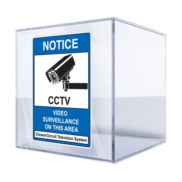 Decal Sticker Notice Video Surveillance On This Area Security Privacy Monitoring Camera Warning Alert Protection Privacy rights B4BDM