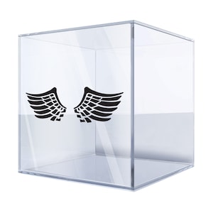 Wing Decal Set – Bold Angel Wings Vinyl Stickers, Durable & Weatherproof, 5&quot;x7&quot; for Cars, Motorcycles, and Laptops AIIBA